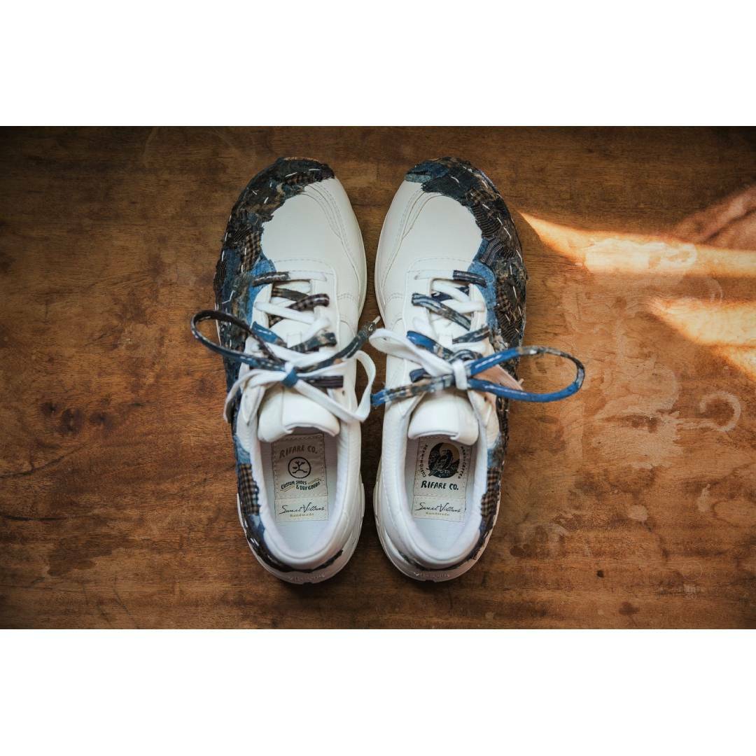 UMA M1235 Half BORO /Half Leather Sneaker| Sweet Villians X RIFARE_Co