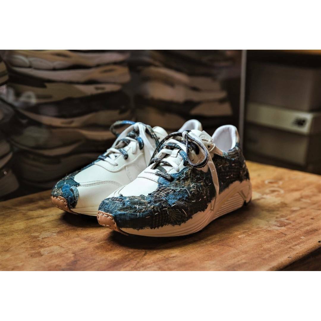 UMA M1235 Half BORO /Half Leather Sneaker| Sweet Villians X RIFARE_Co