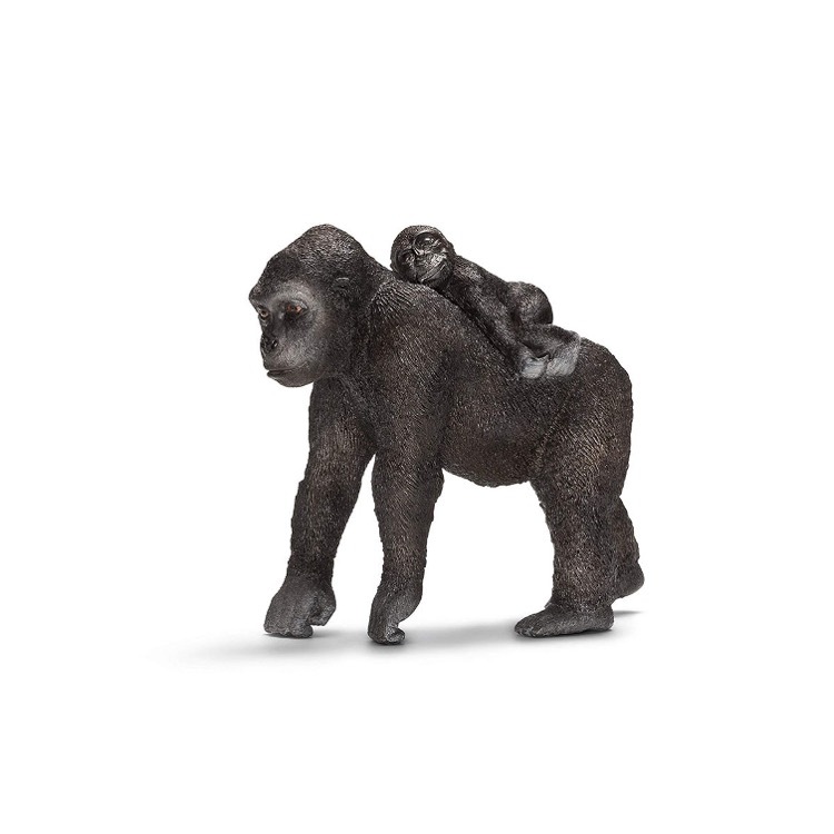 Gorilla Female with Baby, Schleich, SC14662