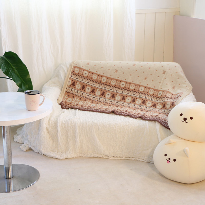 【日本Mother Garden】針織毛毯-Fuwanko款