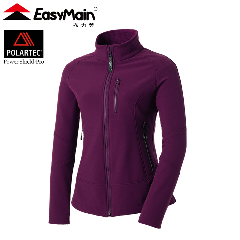 EasyMain 衣力美 CE11088 PSP專業戶外外套 女款 (深紫) 透氣/超輕/吸濕排汗快乾/耐磨 04EMC11088