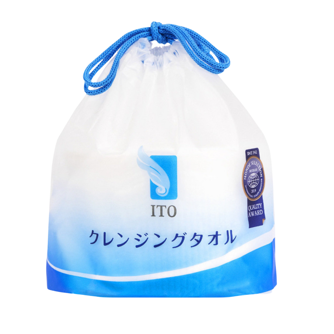 ITOU - ITO 一次性珍珠棉柔卷裝洗面巾/洗臉巾 乾濕兩用 (22X20cm/片) [平行進口](新舊包裝隨機發貨)