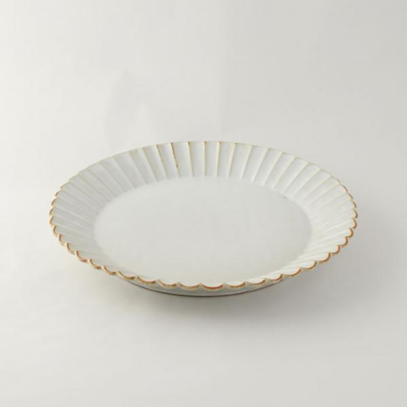Barbarie Round 24.5cm Plate White | studio m'