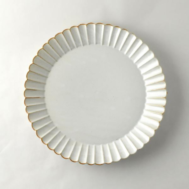 Barbarie Round 24.5cm Plate White | studio m'