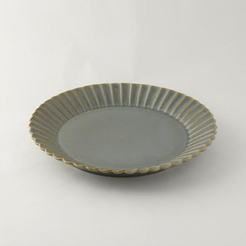 Barbarie Round 24.5cm Plate Grey | studio m'