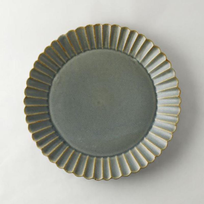 Barbarie Round 24.5cm Plate Grey | studio m'