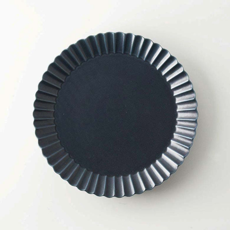 Barbarie Round 24.5cm Plate Dark blue | studio m'