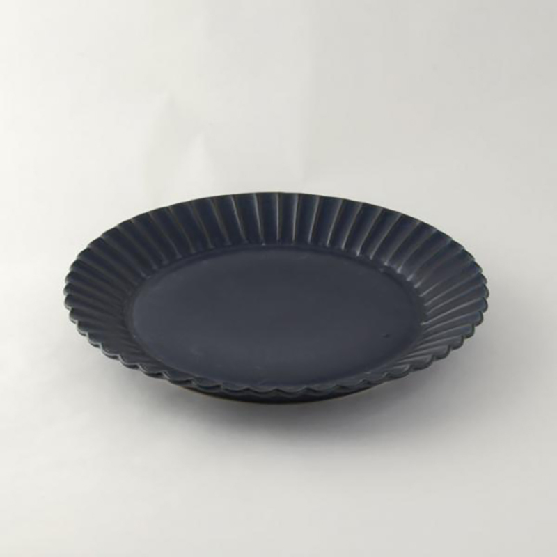 Barbarie Round 24.5cm Plate Dark blue | studio m'