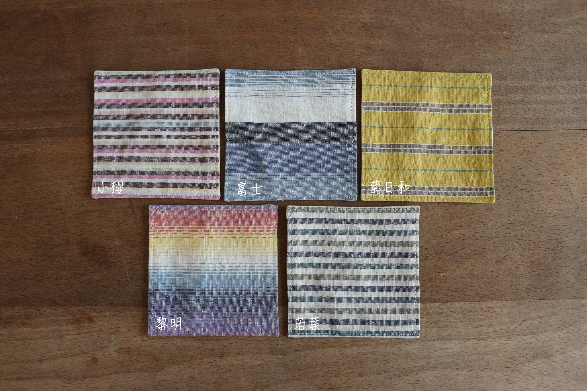 日本 遠州綿紬 杯墊