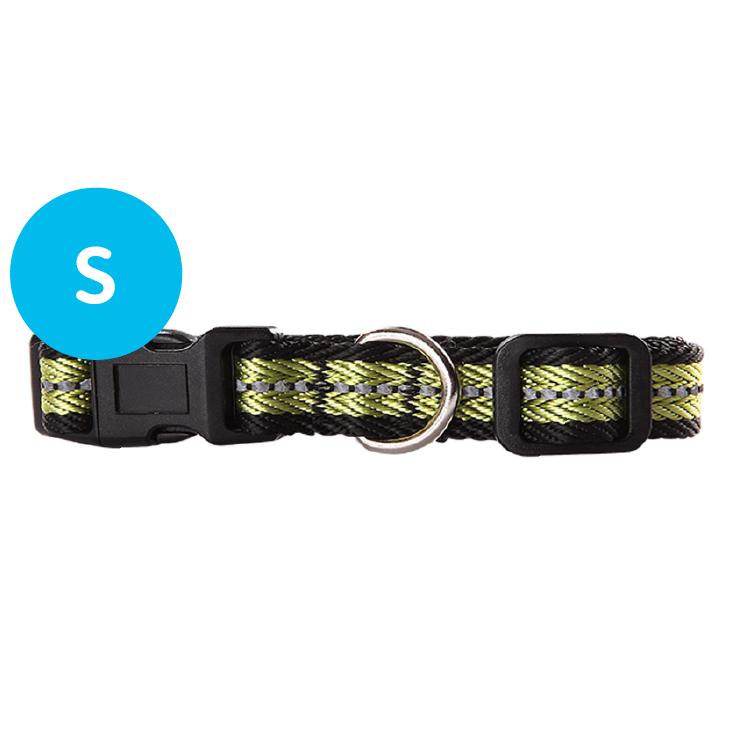 Pawise丨反光頸帶-綠色 (S) (NO.13261)