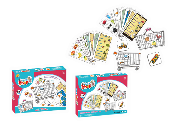 現貨區 盒裝玩具34PCS購物車遊戲 688-2