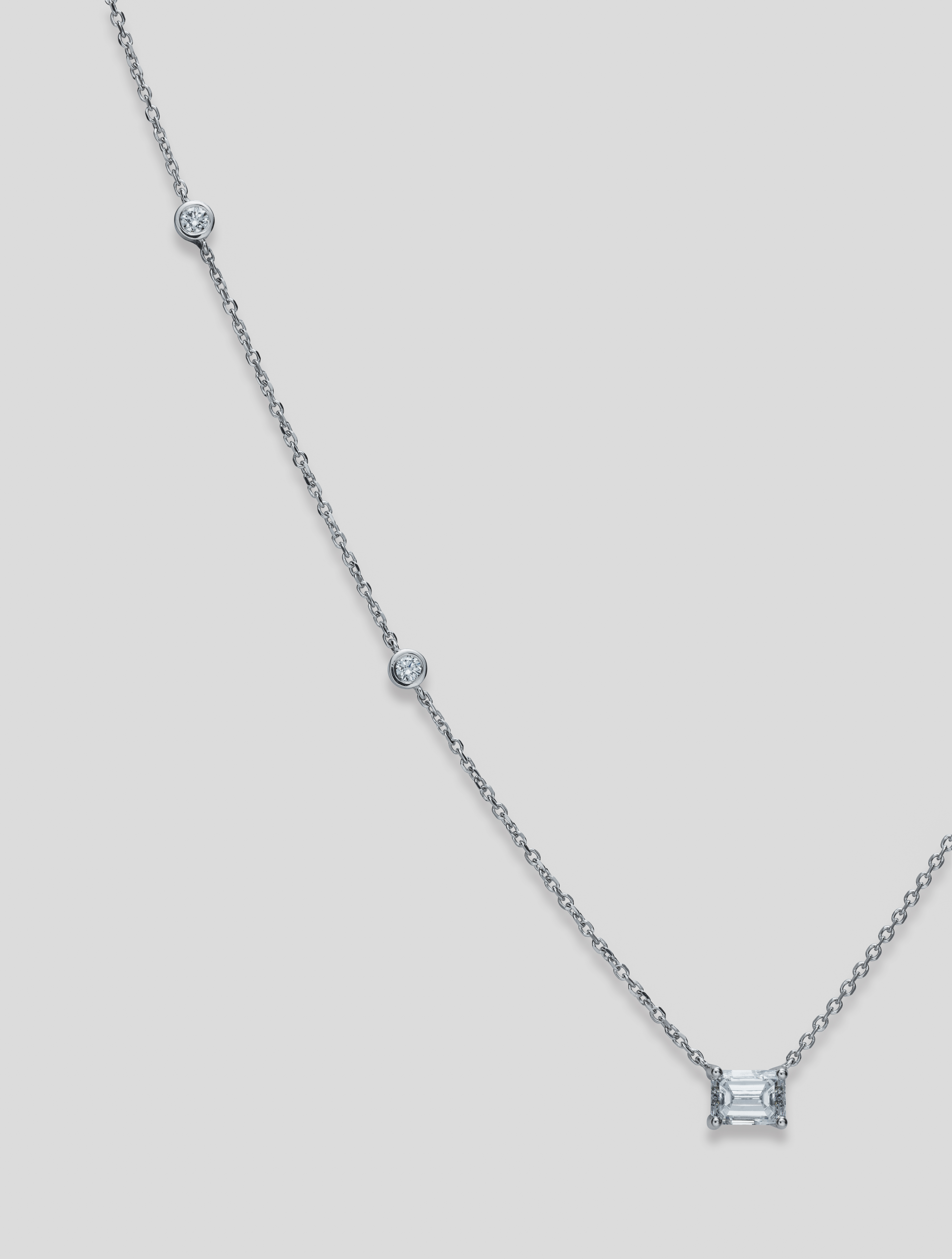 Square One Diamond Necklace
