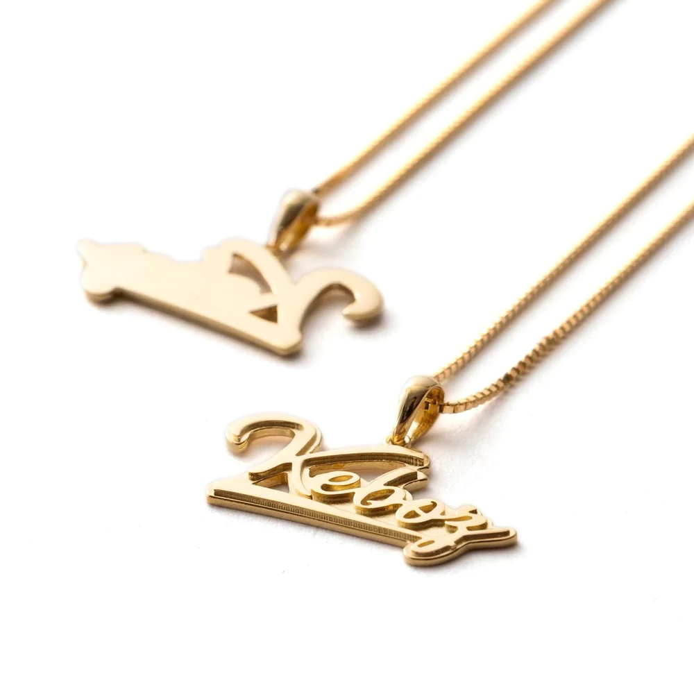 KEBOZ - ICON LOGO NECKLACE【GOLD】