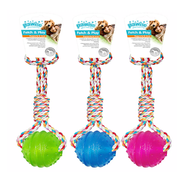 Pawise丨TPR BALL連麻花繩 (NO.14546)