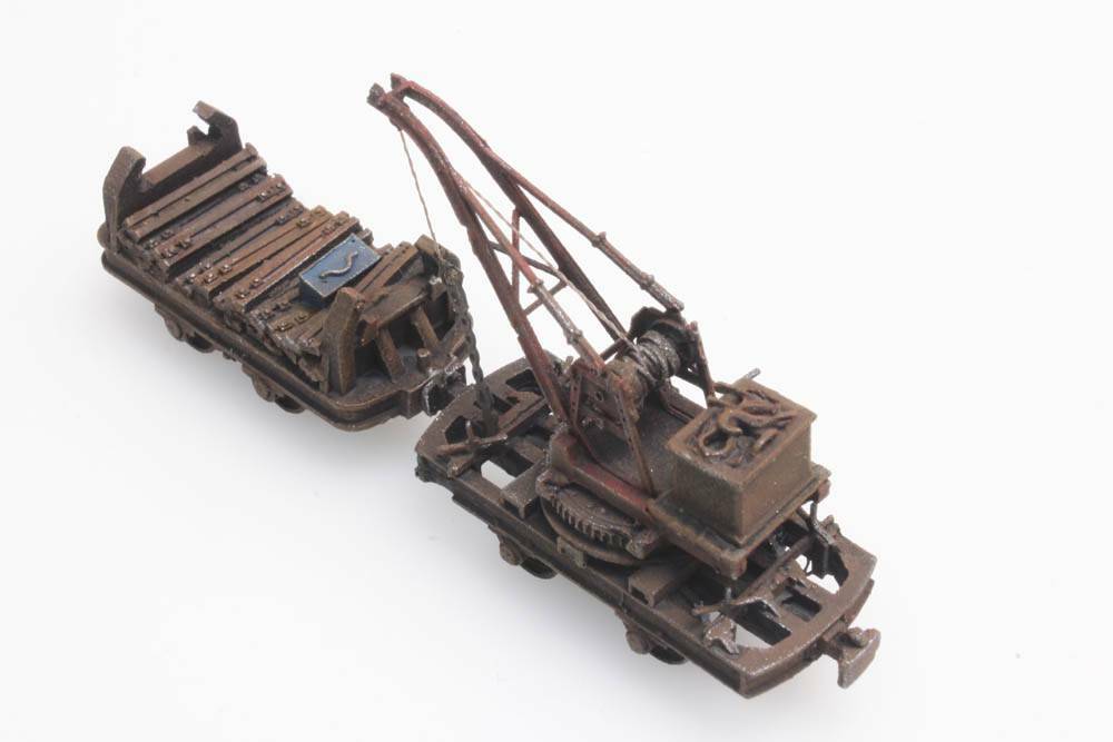 Artitec 387.393 HOf規 wagon with crane 帶有起重機的貨車