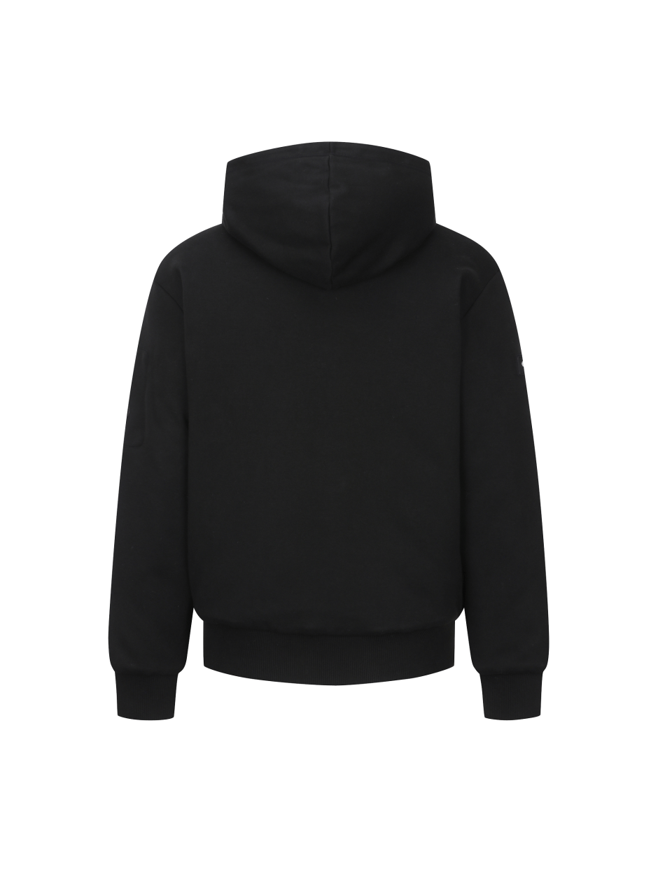 Discovery Tori 連帽拉鍊外套 夾克 內襯 黑色 男