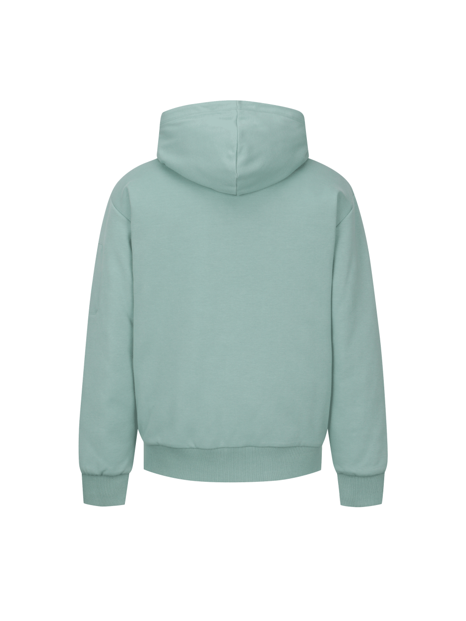 Discovery Tori 連帽拉鍊外套 夾克 內襯 湖水綠 男