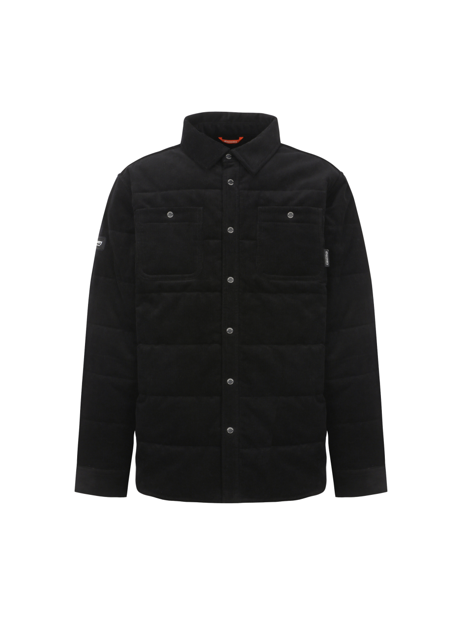 Discovery 燈芯絨 襯衫 外套 黑色 男