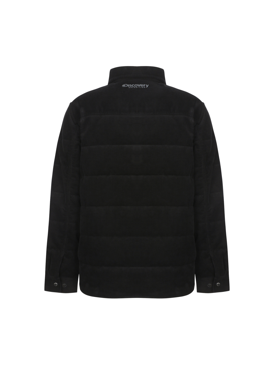 Discovery 燈芯絨 襯衫 外套 黑色 男