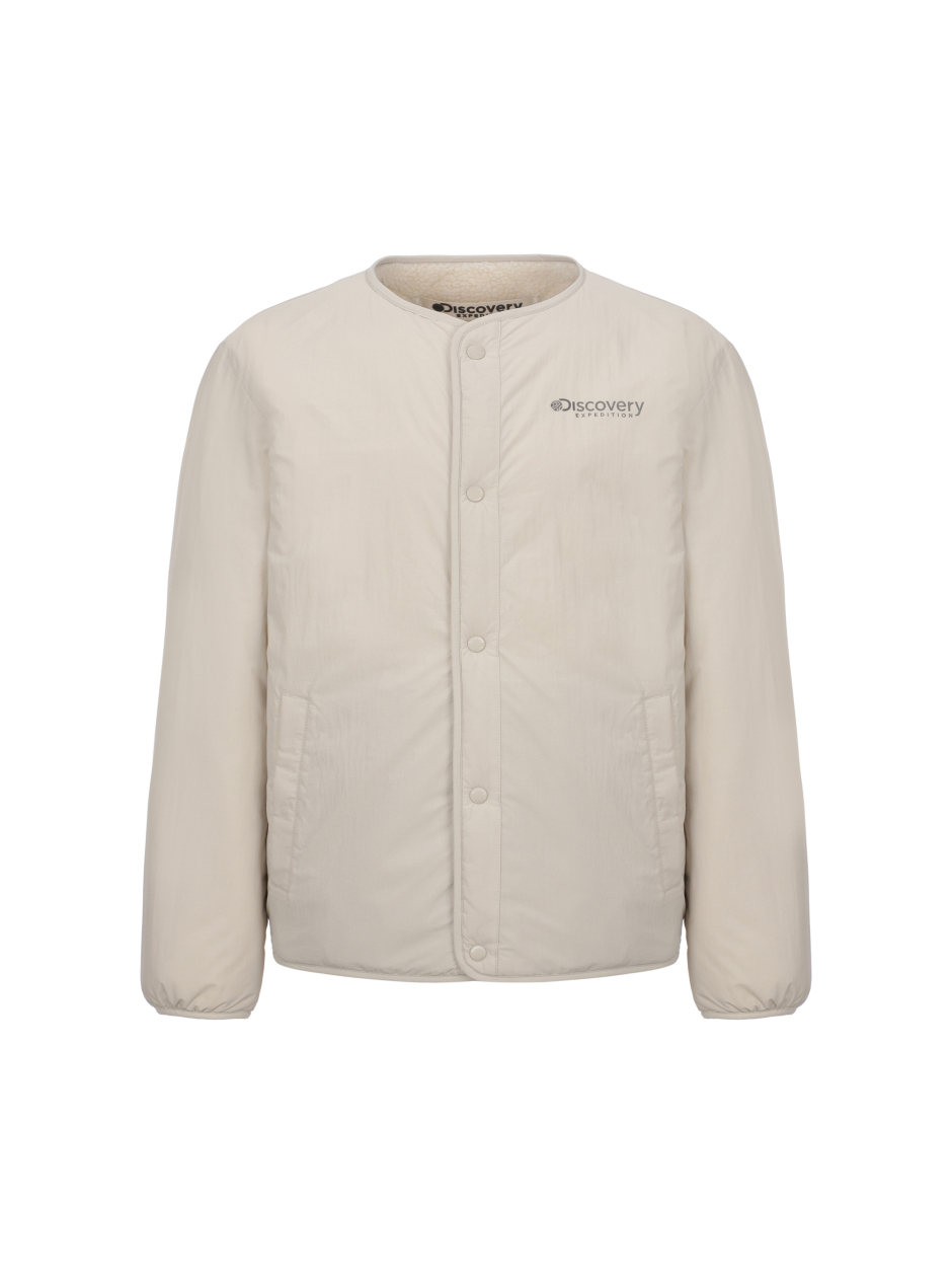 Discovery 雙面絎縫 抓絨 夾克 外套 米色 男