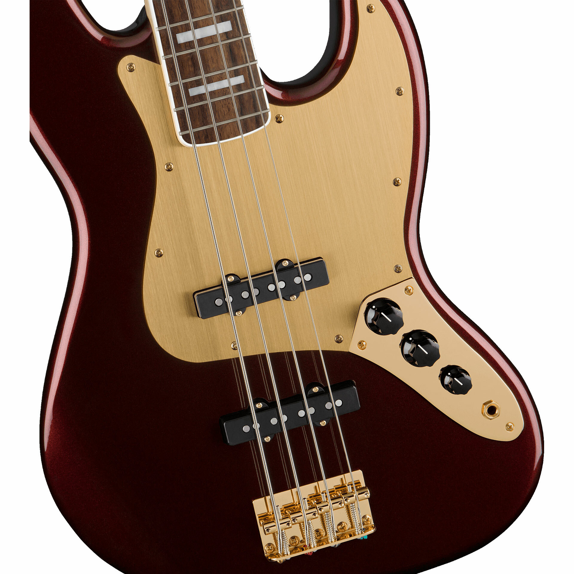 Squier 40th Anniversary Gold Edition Jazz Bass RRM 紅金