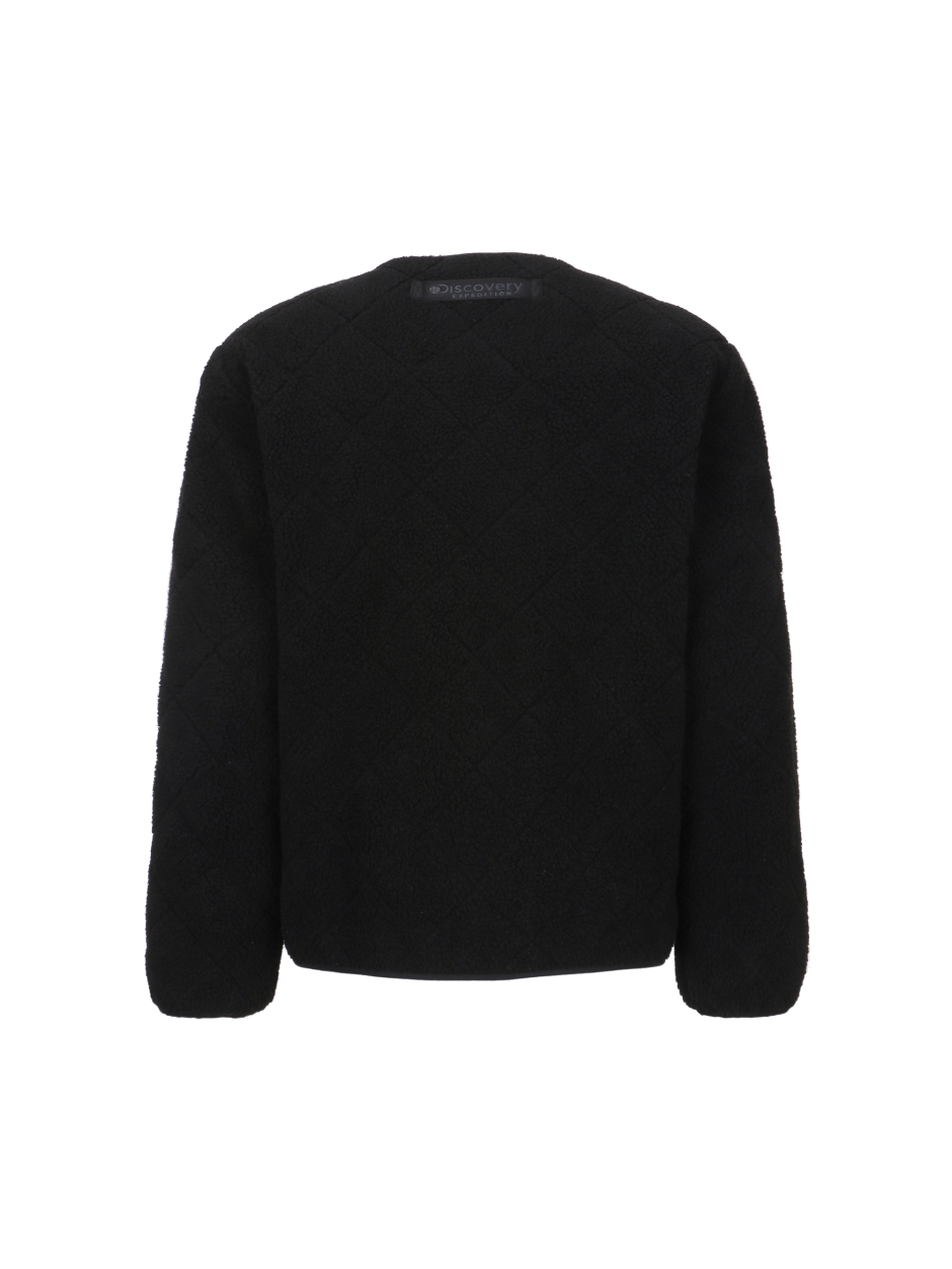 Discovery 雙面絎縫 抓絨 夾克 外套 黑色 男