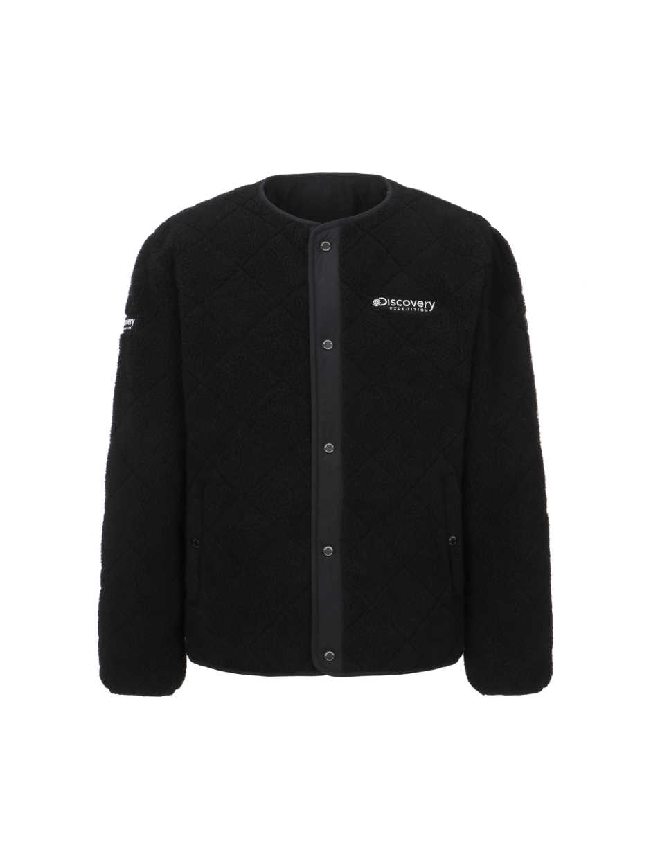 Discovery 雙面絎縫 抓絨 夾克 外套 黑色 男
