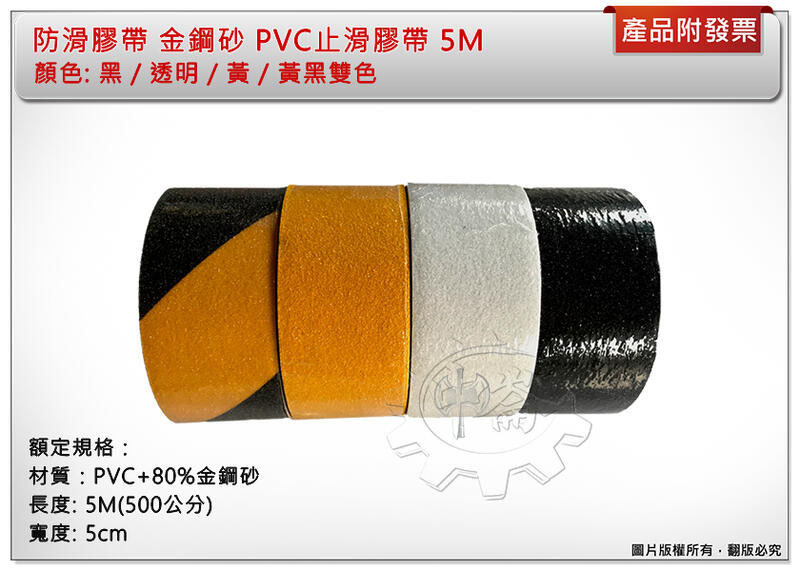 ＊中崙五金【附發票】防滑膠帶 金鋼砂 4種顏色多用途 止滑膠帶 5M 樓梯止滑條 浴室防滑條 防護條 不亦傷腳(單顆售)