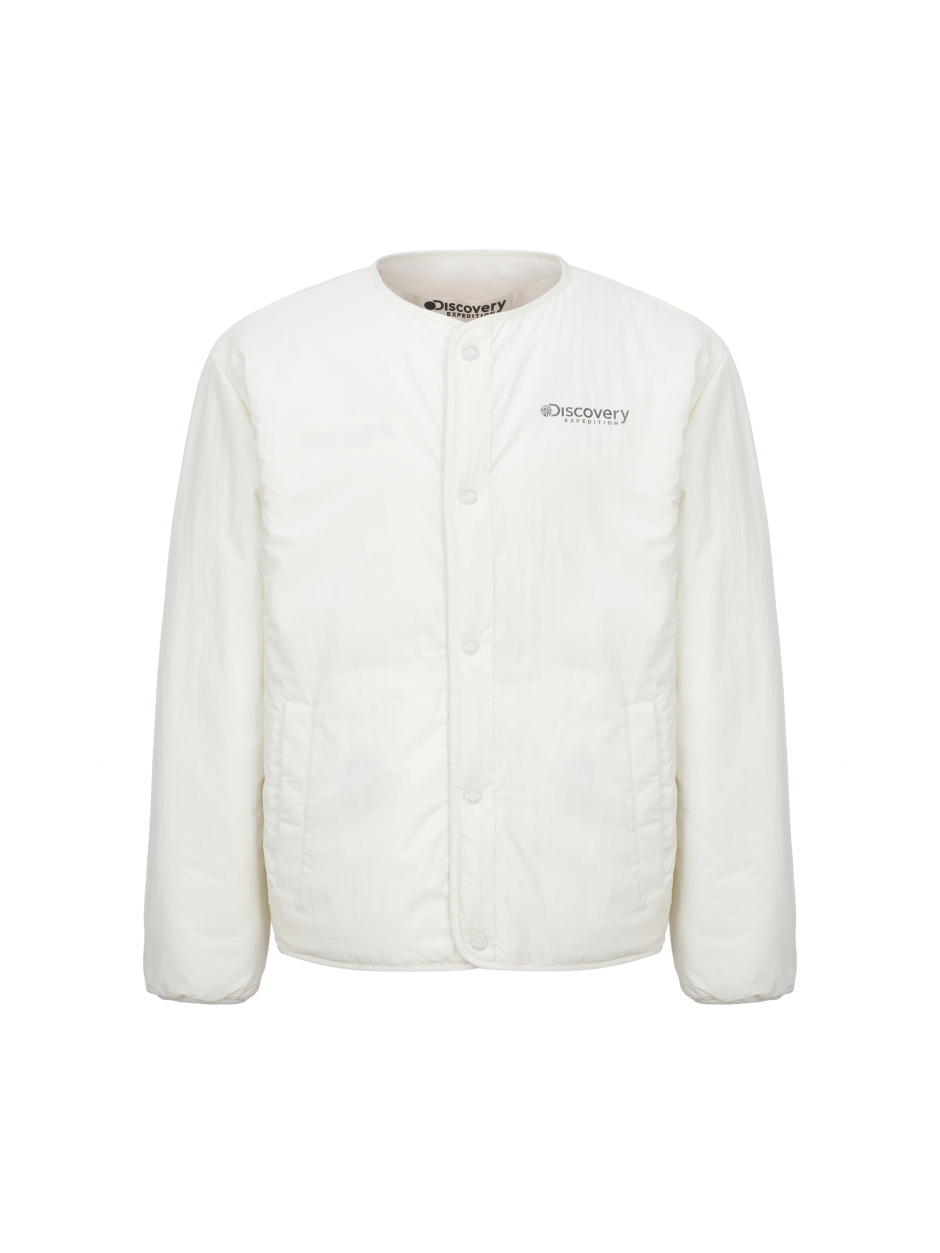 Discovery 雙面絎縫 抓絨 夾克 外套 白色 男