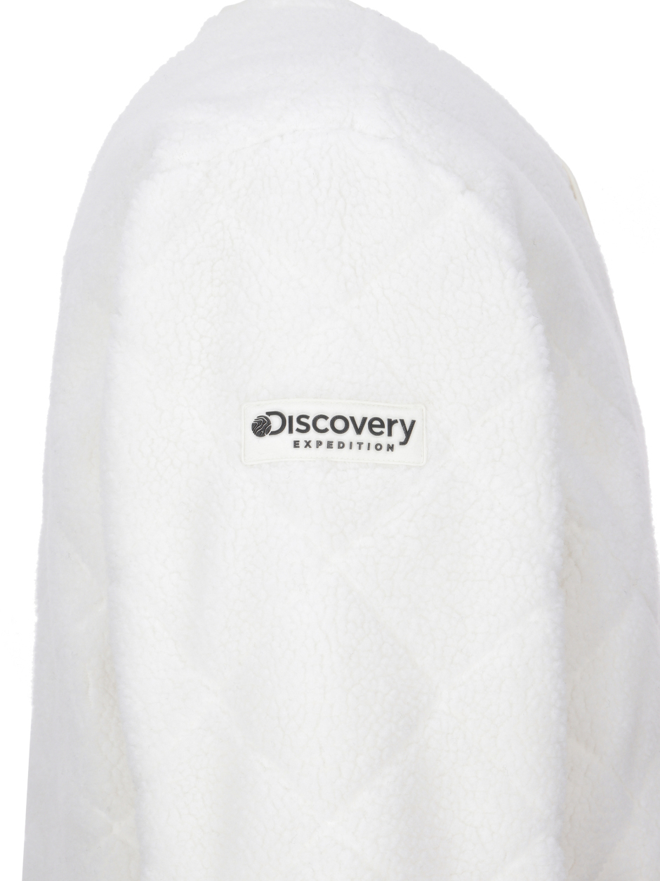 Discovery 雙面絎縫 抓絨 夾克 外套 白色 男