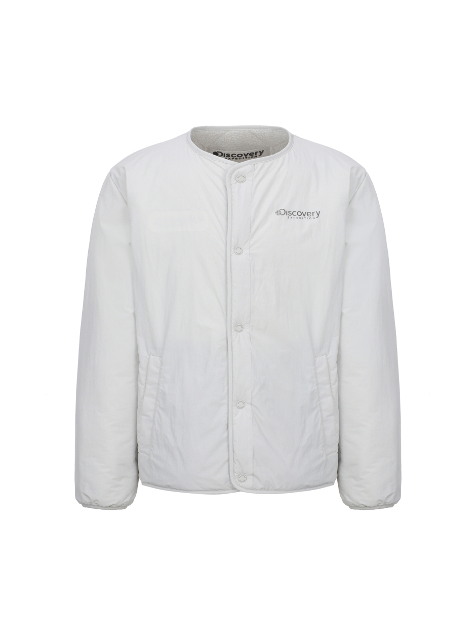 Discovery 雙面絎縫 抓絨 夾克 外套 灰色 男