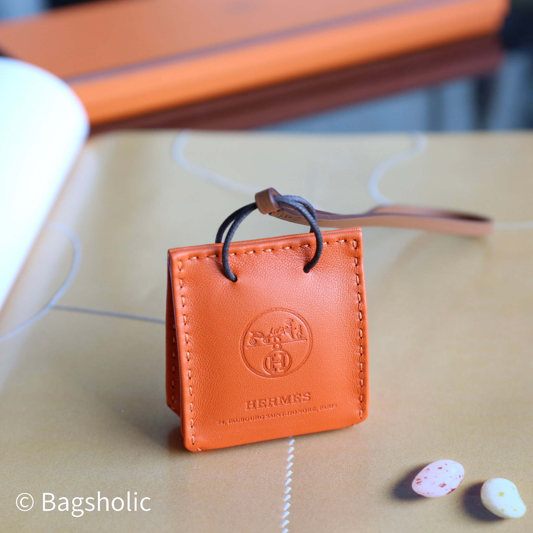 Hermès Orange Bag Charm