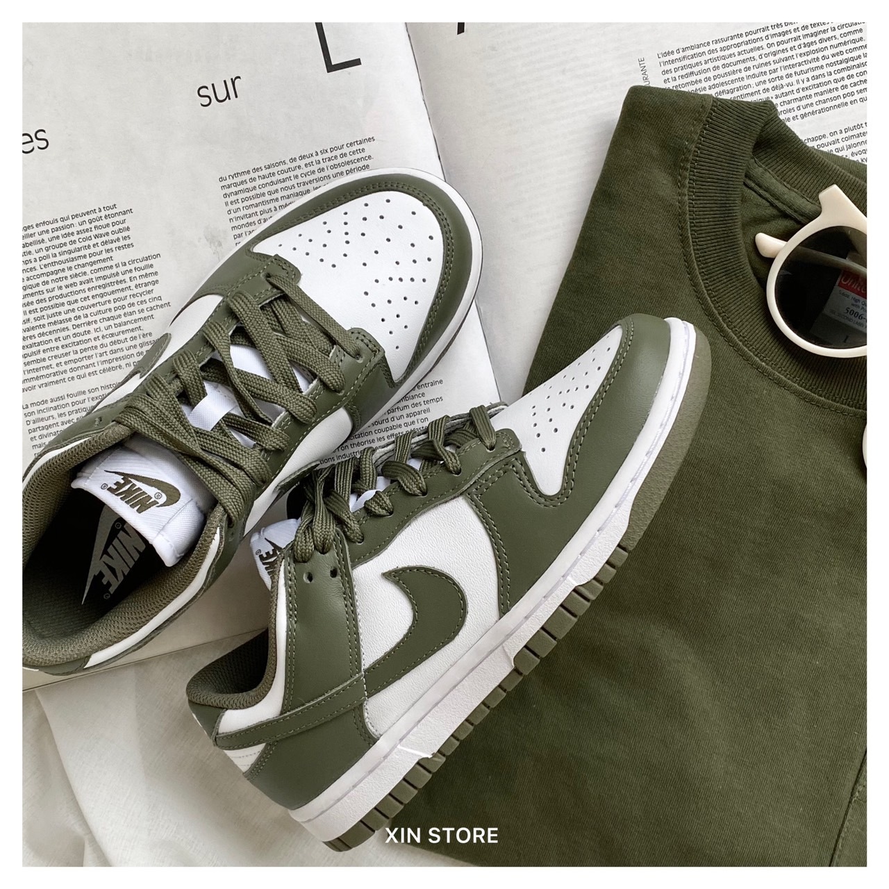 Nike WMNS Dunk Low Medium Olive 低筒橄欖綠