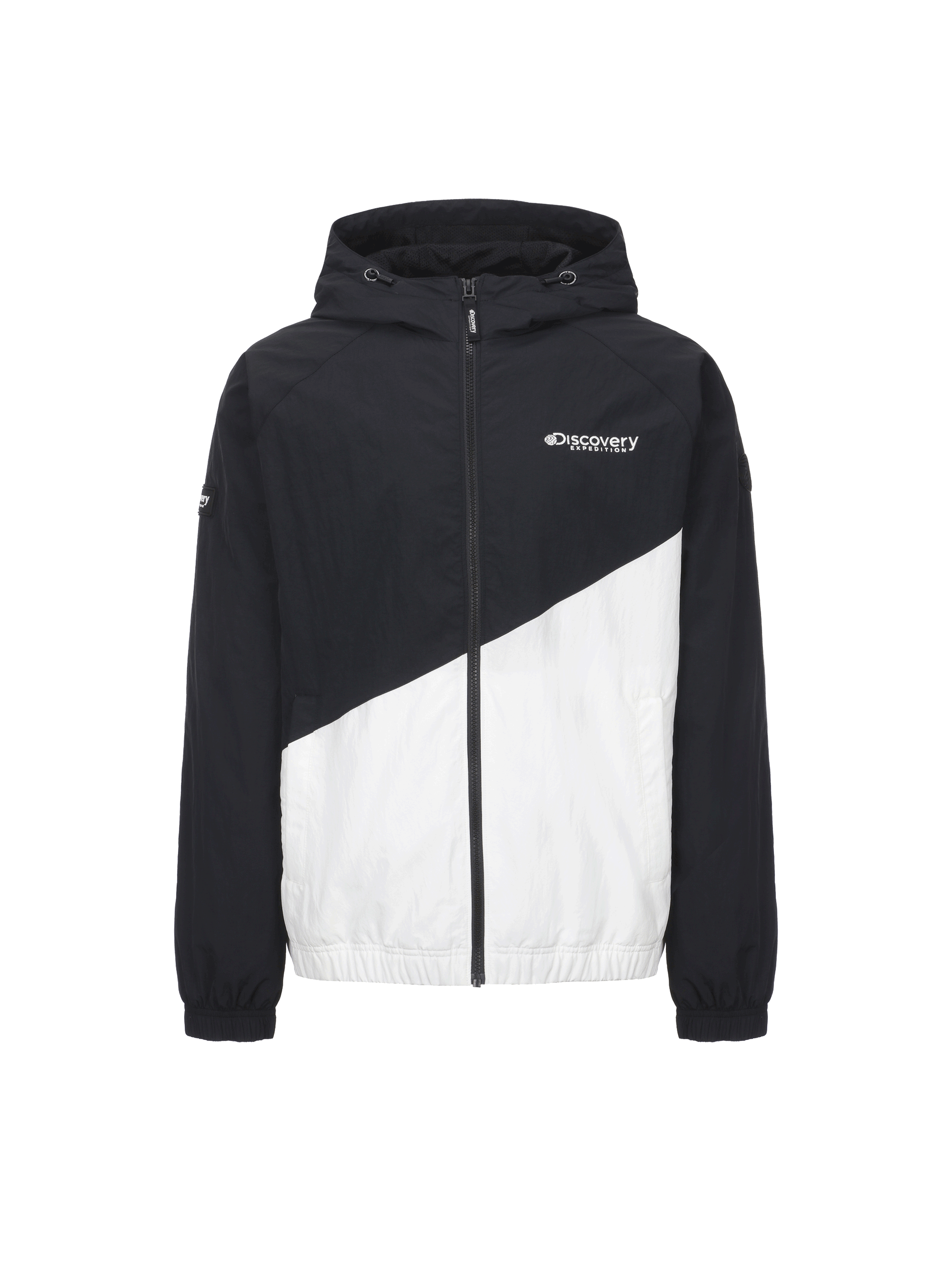 Discovery Innoblock 連帽 夾克 外套 黑白拚色