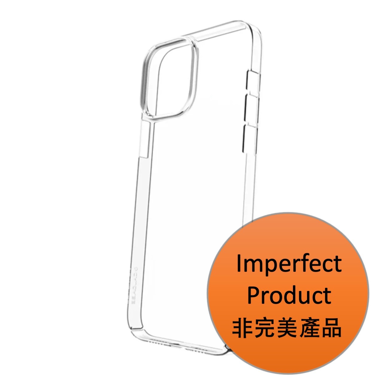 Caudabe Lucid Clear  超薄玻璃感手機殼  (不完美產品) -iPhone 13 Pro (三鏡頭)
