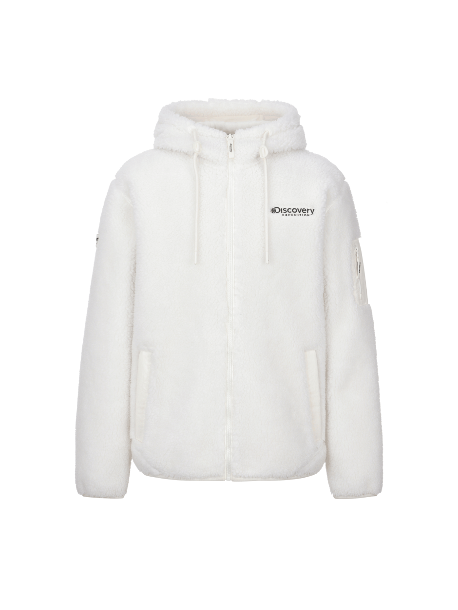 Discovery Tech Fleece 連帽 夾克 外套 白色 男