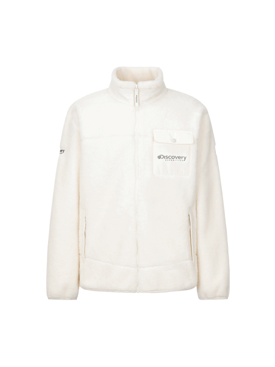 Discovery Tech Fleece 高領 夾克 外套 白色 男