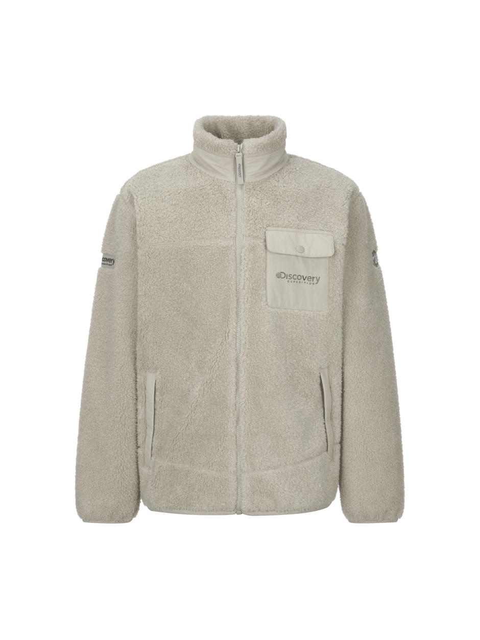 Discovery Tech Fleece 高領 夾克 外套 灰綠色 男