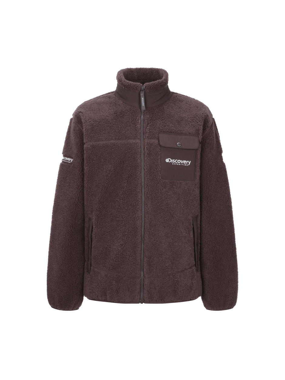 Discovery Tech Fleece 高領 夾克 外套 深褐色 男