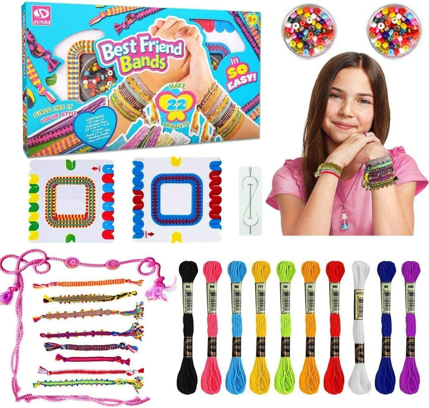 Jundi 兒童手工藝編織手繩玩具