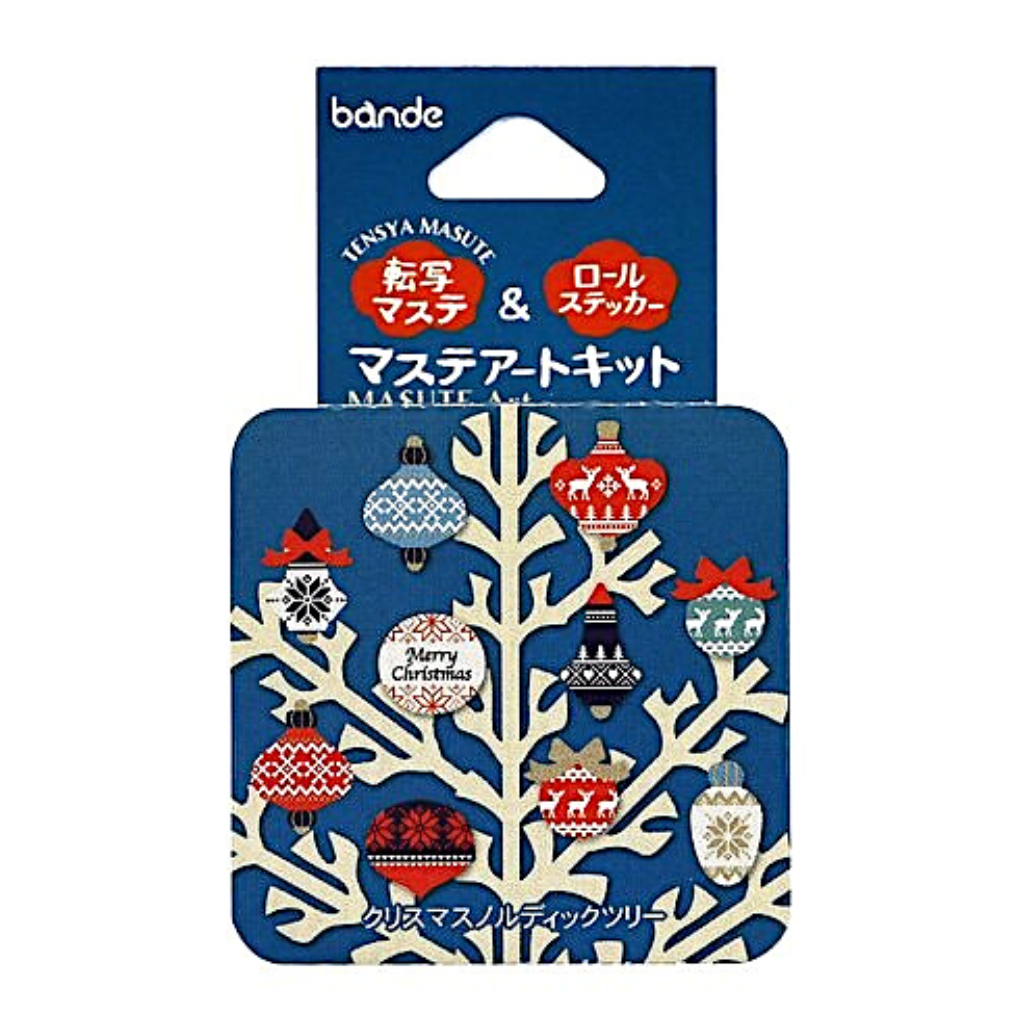 Bande Sticker Tape Set－Christmas Tree Deco (Japanese Stationery Brand)
