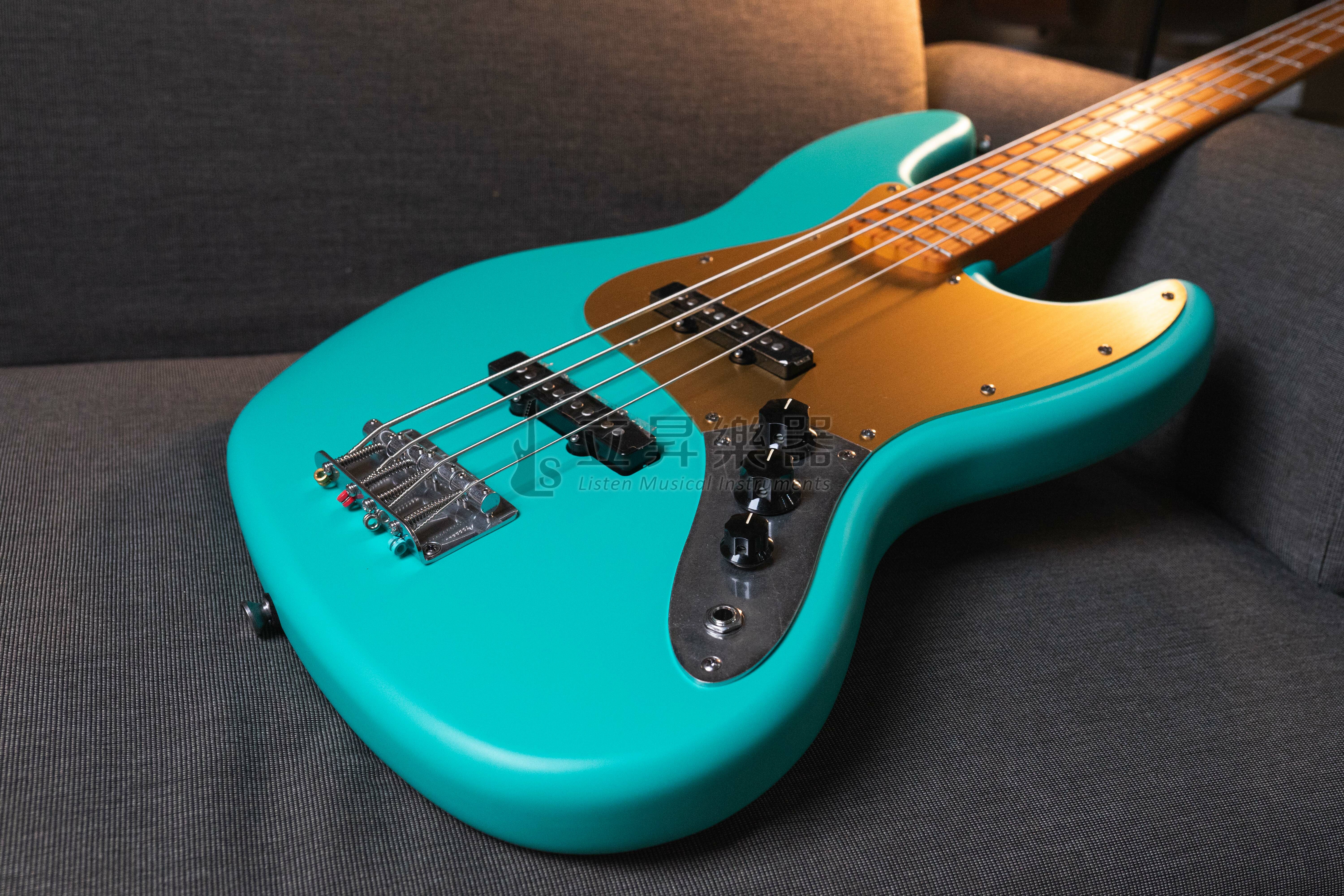 Squier Squier 40週年限量 貝斯 40th Jazz Bass MN SSFM Vintage 霧面泡沫綠色 第 3 張圖片｜三峽吉他 / Bass