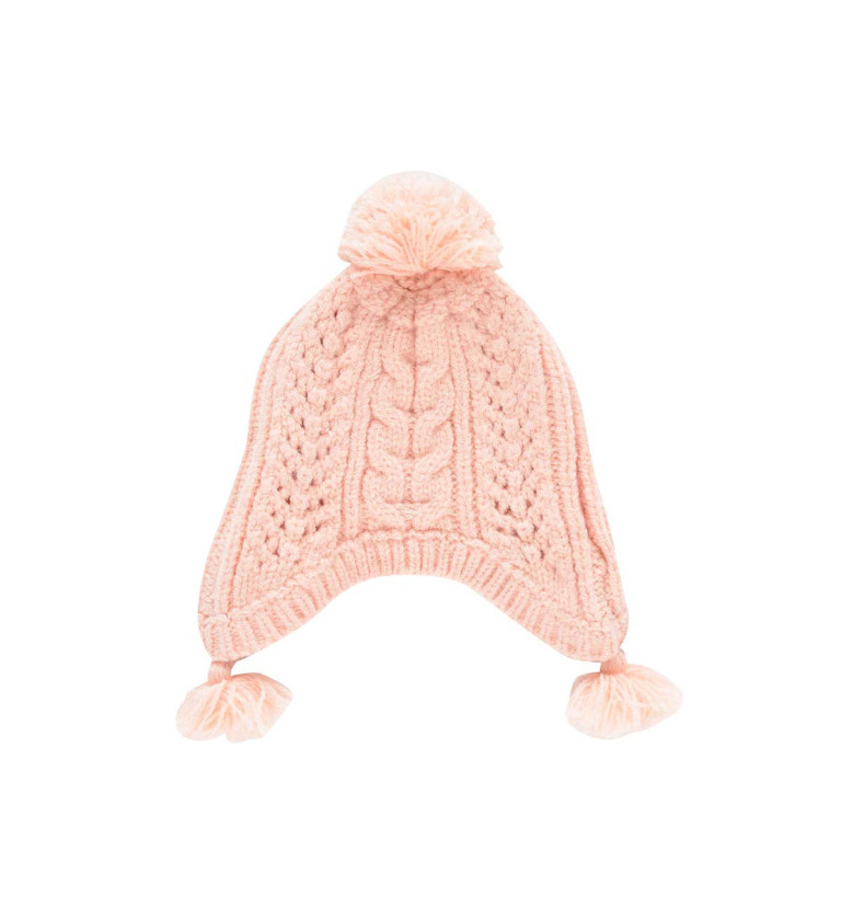 LOUISE MISHA│lsoline Beanie絨球毛帽．Blush