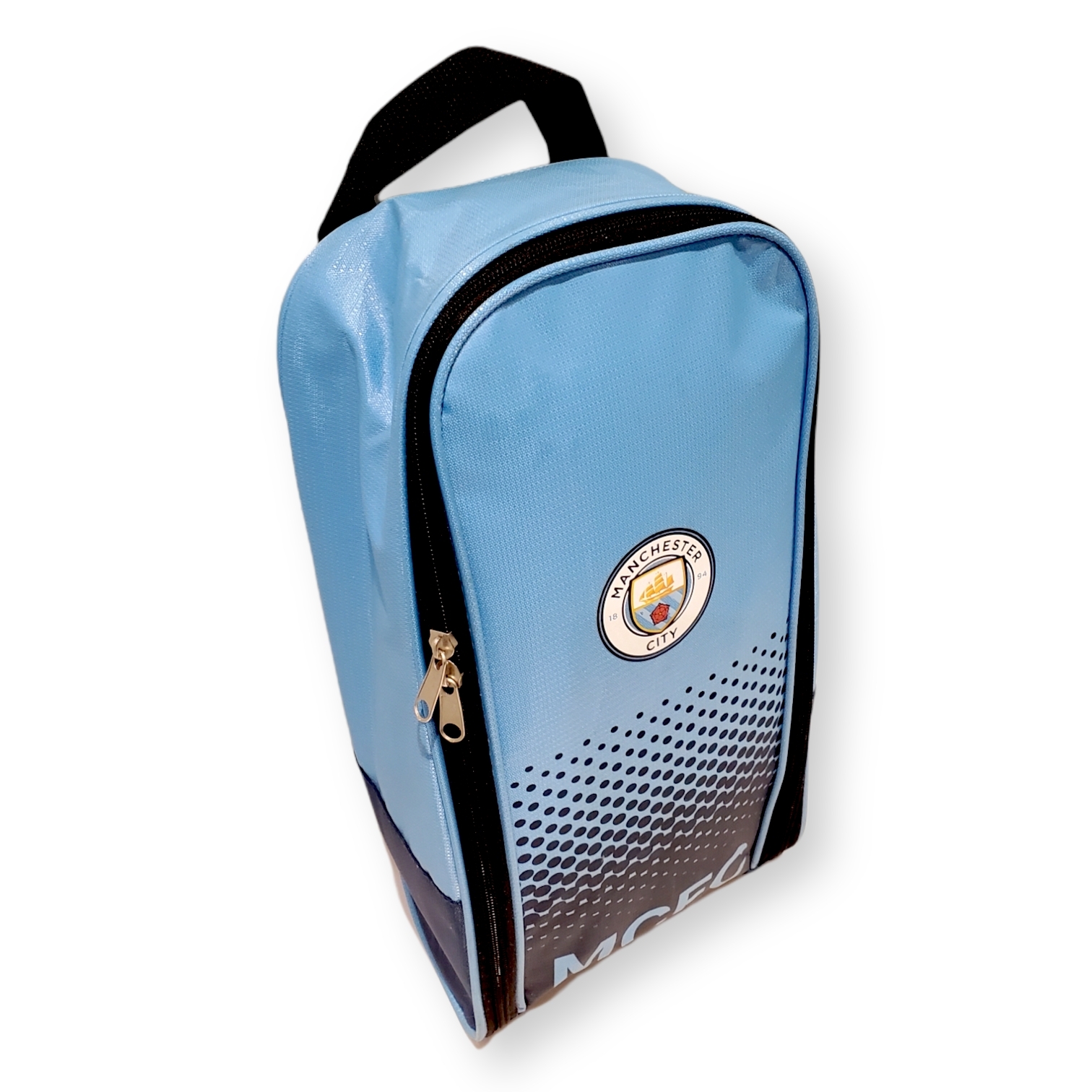 曼城淺藍色波點鞋袋