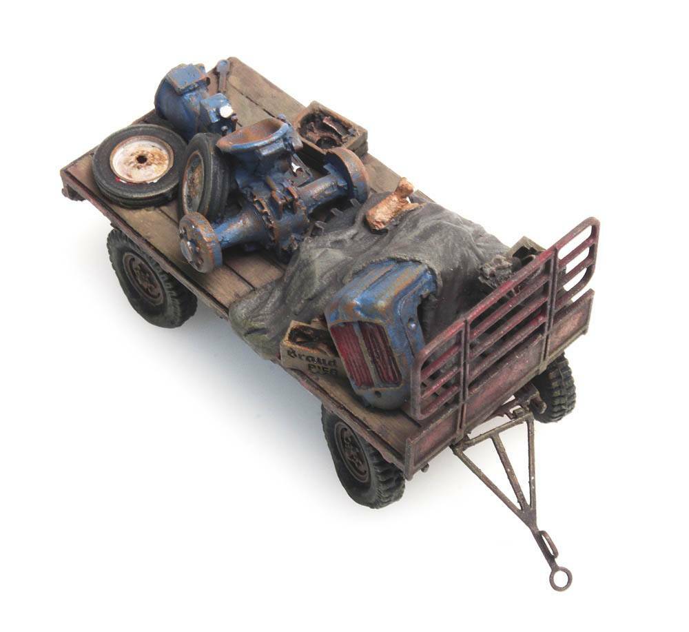 Artitec 487.601.03 HO規 Hay wagon rusty 載廢鐵的拖車