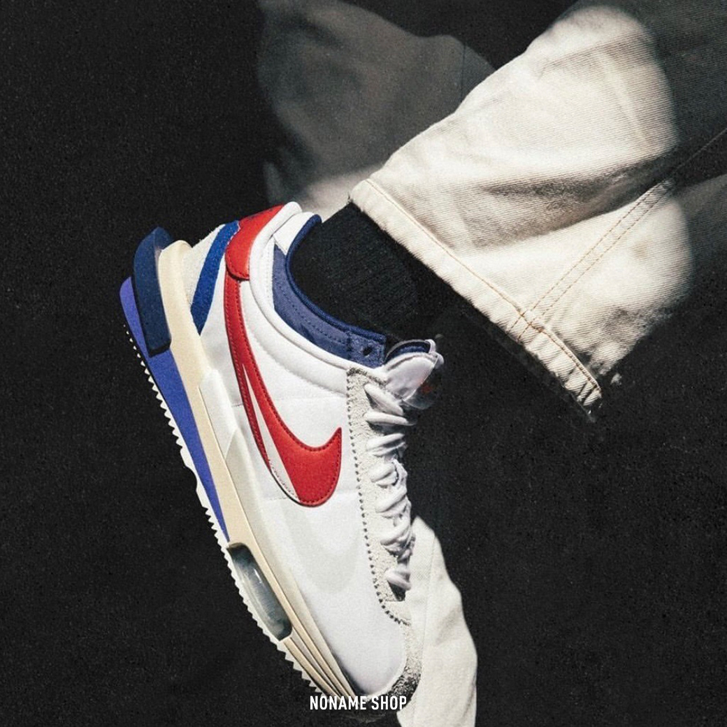 SACAI X NIKE CORTEZ 解構 阿甘 OG 聯名款 配色 白紅 (男/女款)