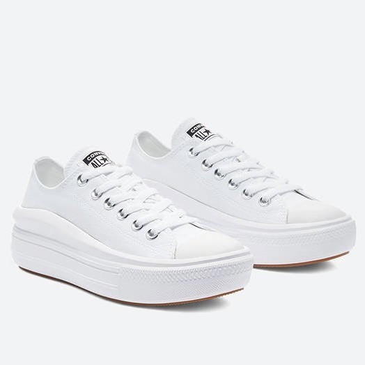 CONVERSE ALL STAR MOVE 匡威 低筒 全白 厚底 女款 570257C