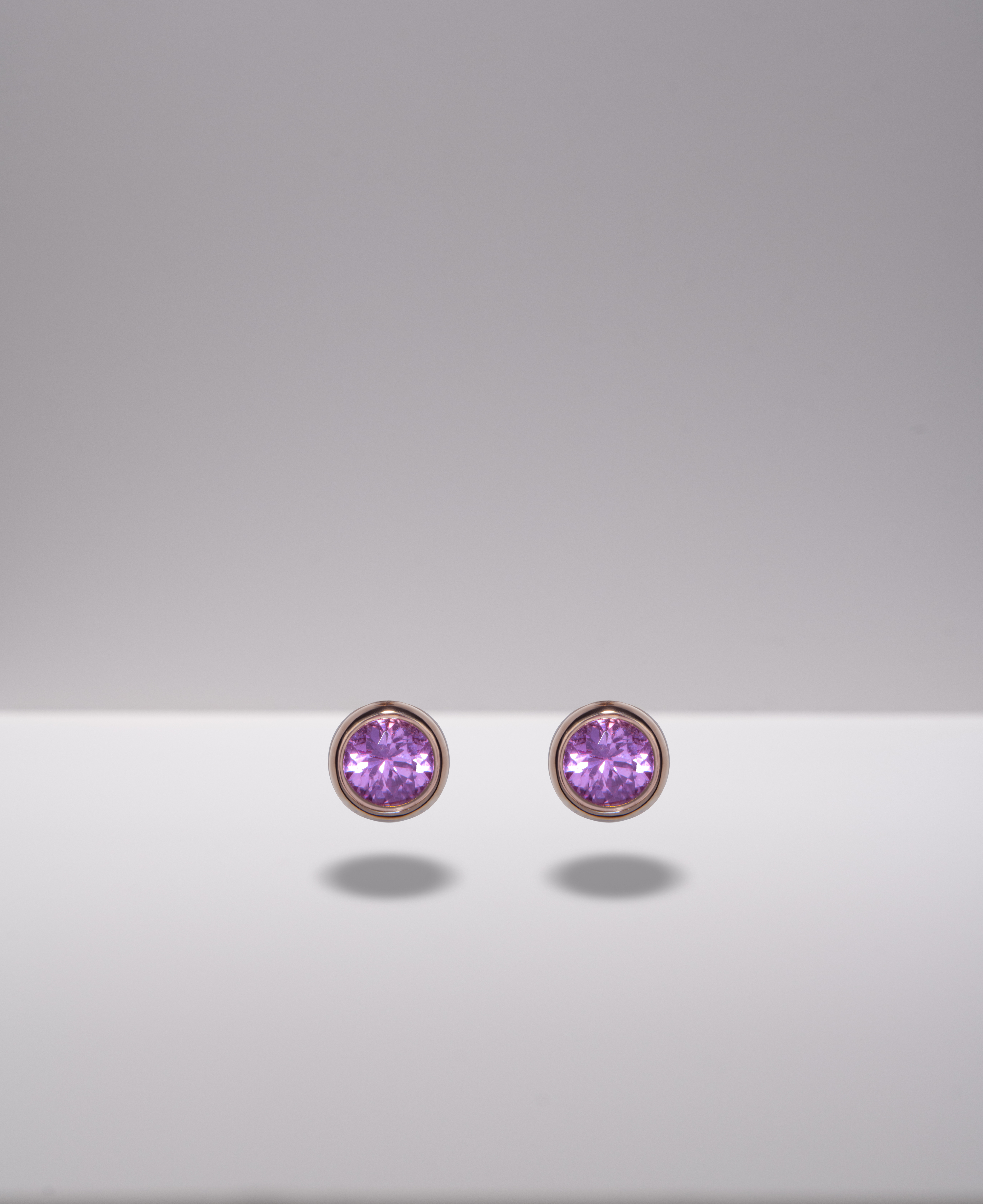 Pink Sapphire Stud
