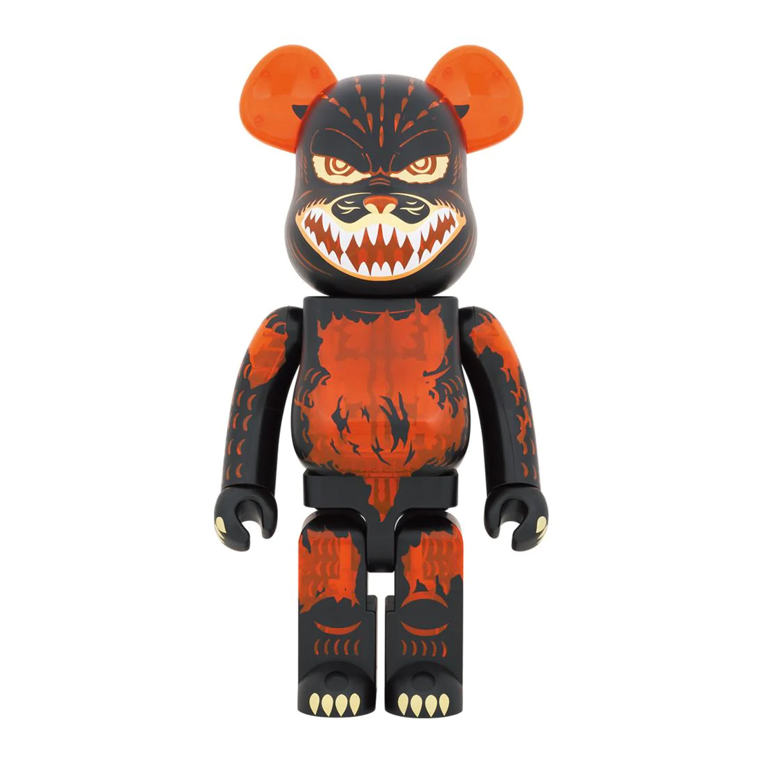 -(G6)-BE@RBRICK GODZILLA MELT DOWN : CLEAR ORANGE VER. (GODZILLA VS. DESTOROYAH) 哥吉拉 1000%