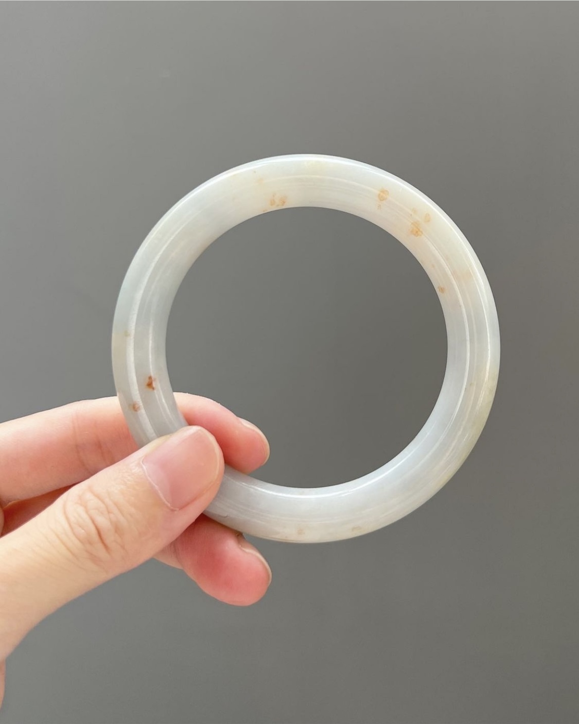 藍紫底灑金桂花糕圓條鐲